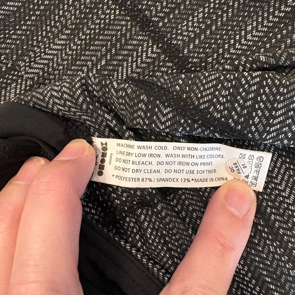 ODODOS Black and Gray Leggings with Pockets - Size 2X - NWT - Picture 5 of 5